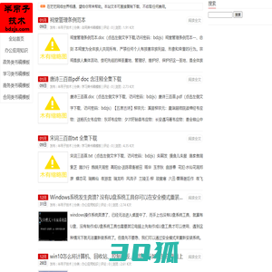 半吊子技术 - 办公应用知识 政务类书稿 学习类书稿 商务类书稿 合同类书稿