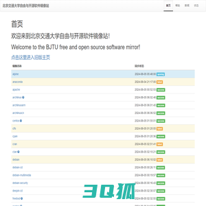 首页 - 北京交通大学自由与开源软件镜像站