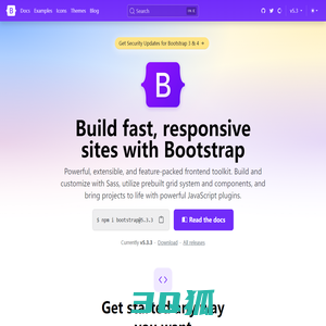 Bootstrap · The most popular HTML, CSS, and JS library in the world. | Bootstrap官方文档中国镜像