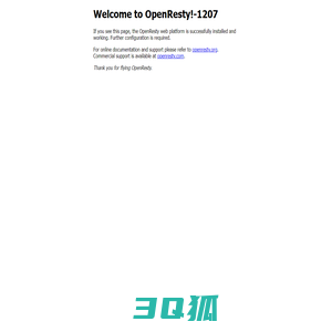 Welcome to OpenResty!-1207